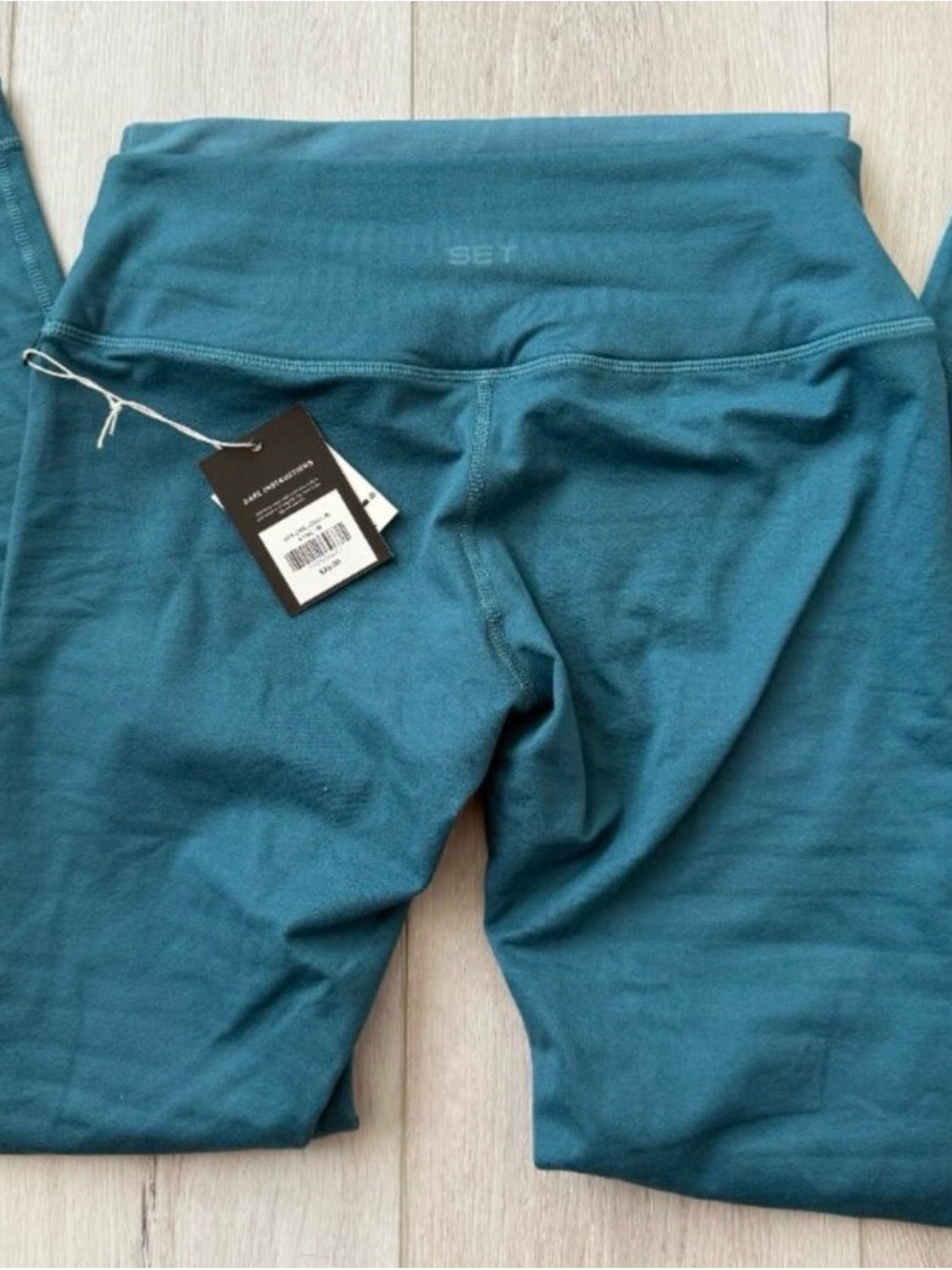 SET Active Girls' Teal High-Rise Leggings